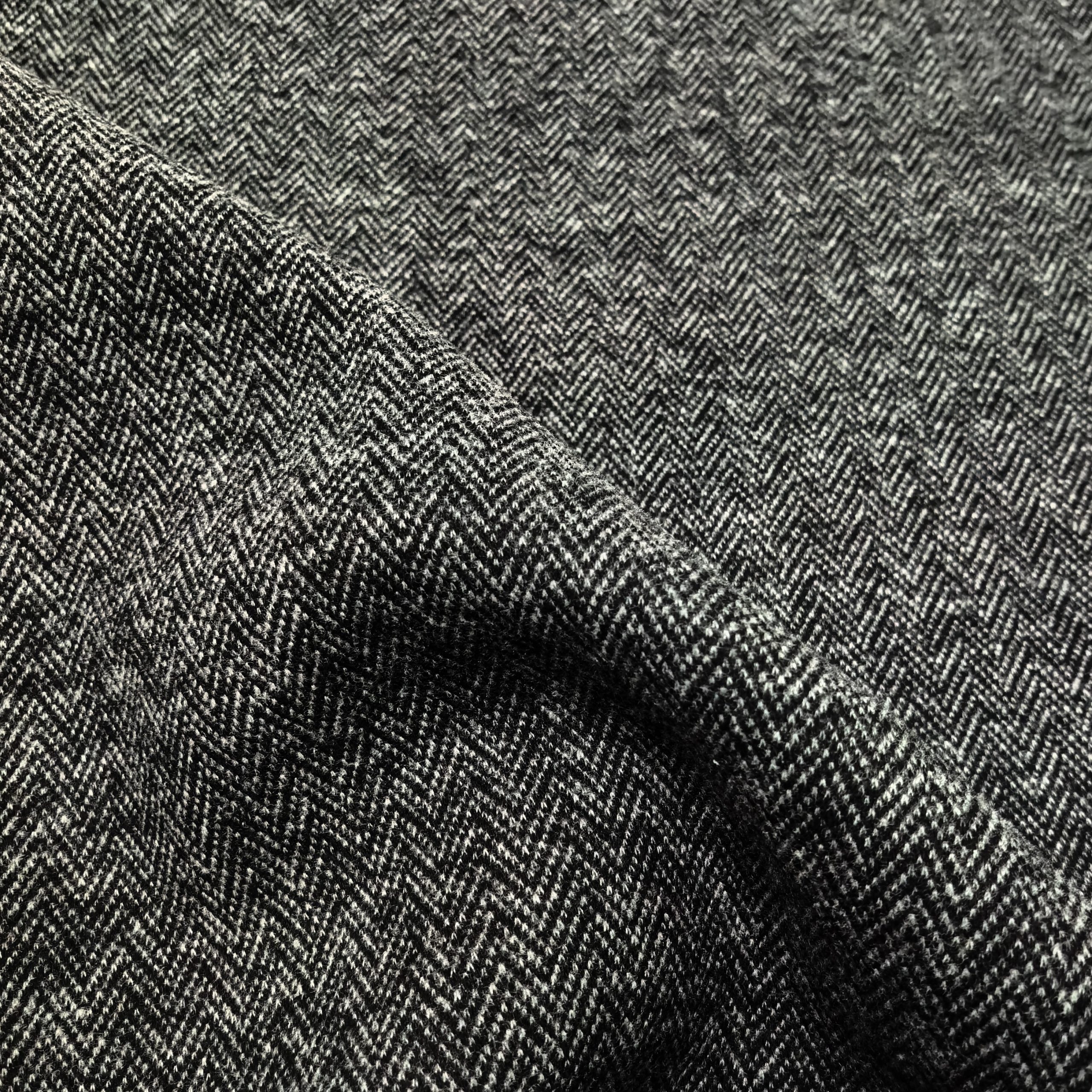 Large herringbone pattern fabric