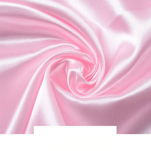 Width 150 cm Plain Pearl Ice Silk Lining Fabric Polyester Stretchy Solid Soft Dense Satin Fabric