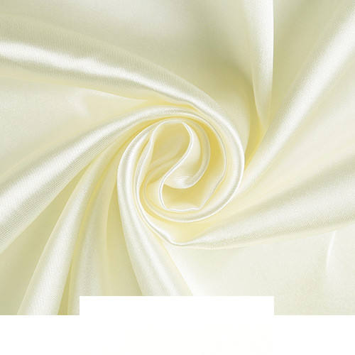 Width 150 cm Plain Pearl Ice Silk Lining Fabric Polyester Stretchy Solid Soft Dense Satin Fabric