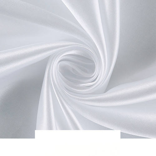 Width 150 cm Plain Pearl Ice Silk Lining Fabric Polyester Stretchy Solid Soft Dense Satin Fabric