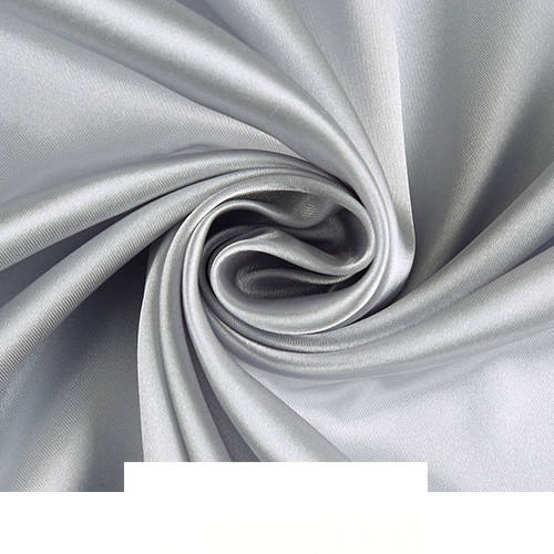 Width 150 cm Plain Pearl Ice Silk Lining Fabric Polyester Stretchy Solid Soft Dense Satin Fabric