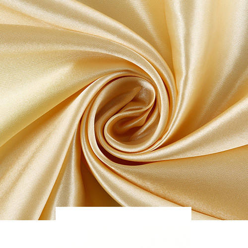 Width 150 cm Plain Pearl Ice Silk Lining Fabric Polyester Stretchy Solid Soft Dense Satin Fabric