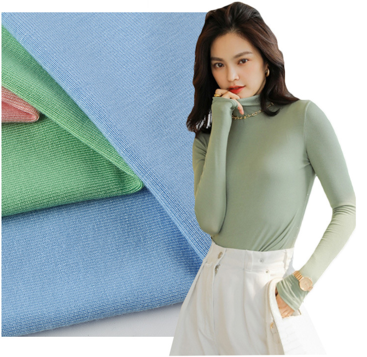 High Quality 100% Cotton Jersey Fabric | Soft Stretch Rib Knit Anti-Bacteria Single Jersey 